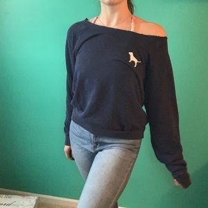 Off the shoulder sweatshirt